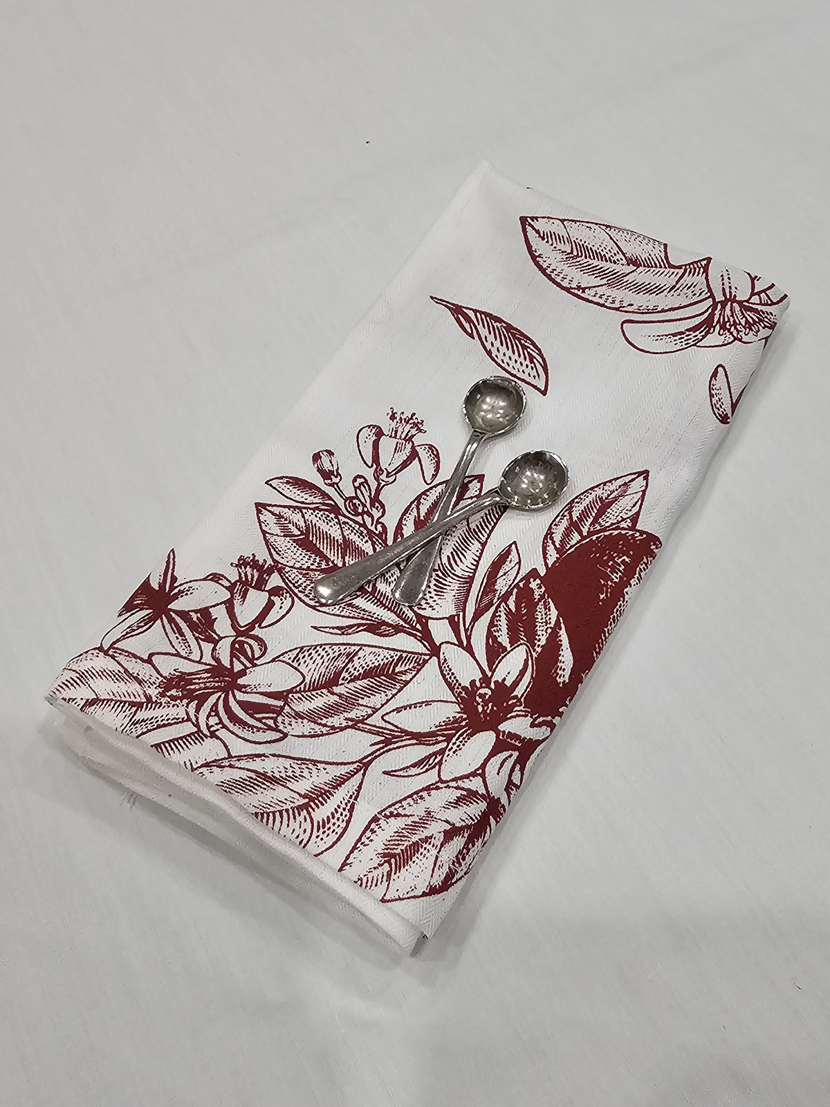 Cherry Red Print — Screen-Print Napkin