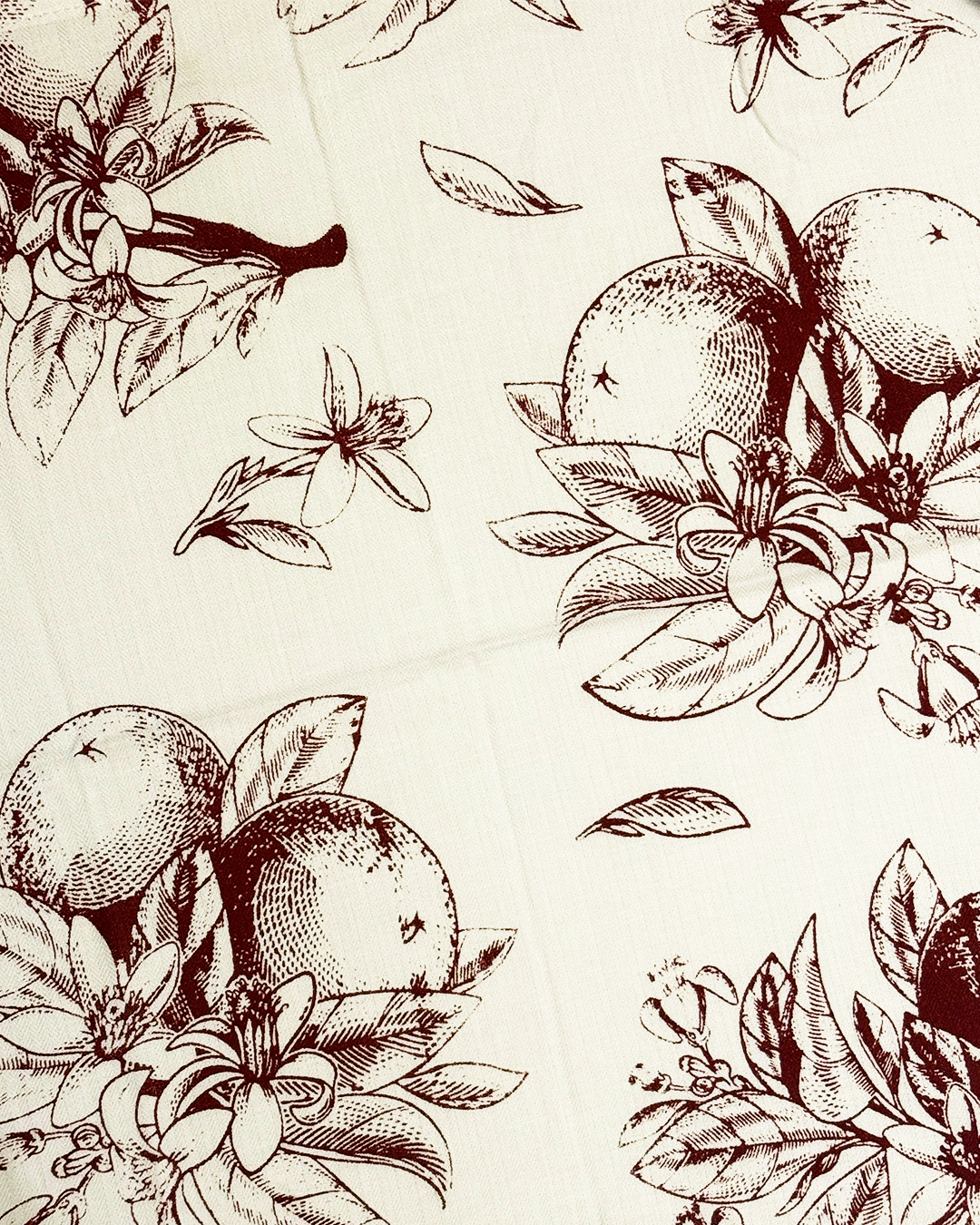 Cherry Red Print — Screen-Print Napkin