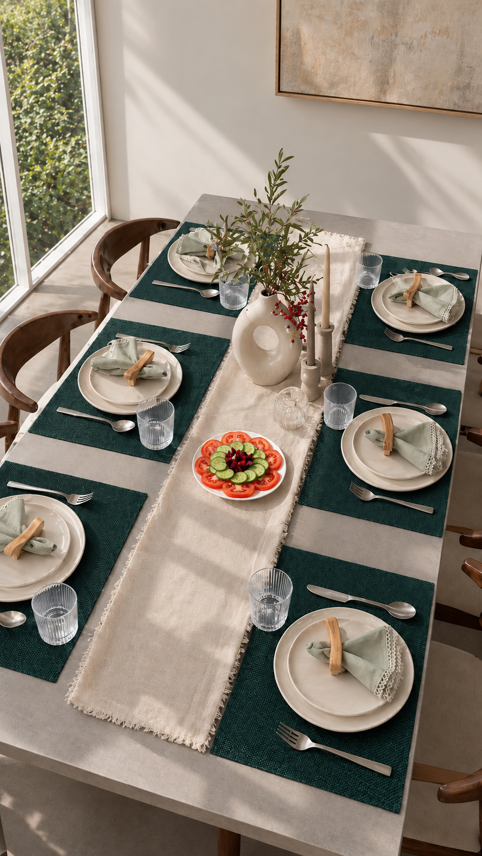 Bottle Green Placemat