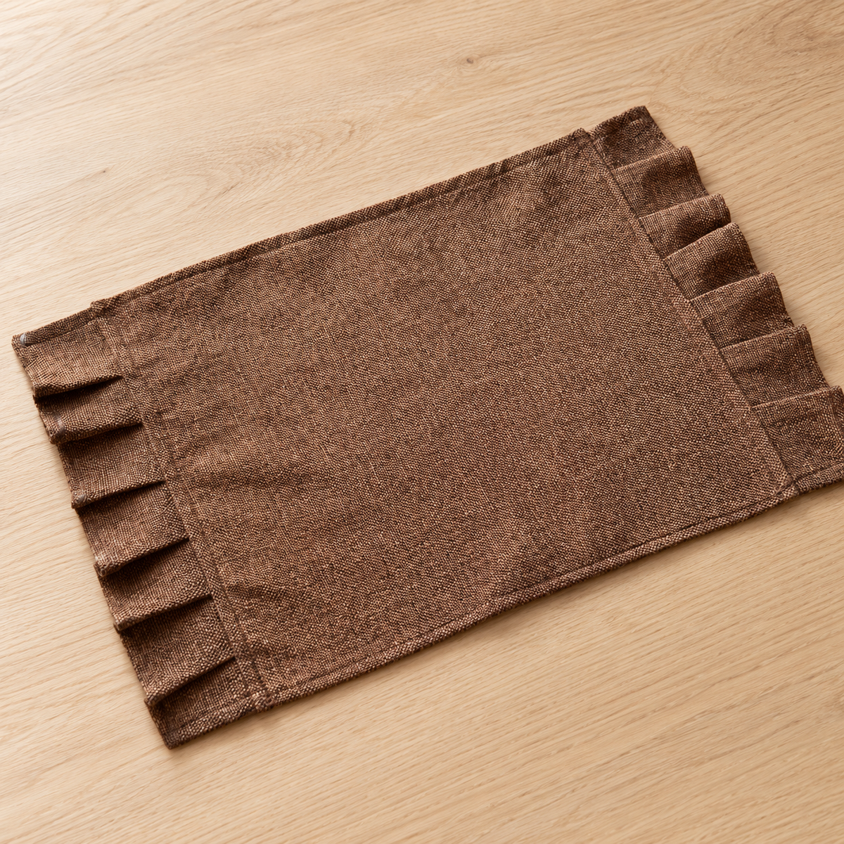 Chocolate Brown Frill Placemats