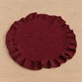 Deep Red Plaited Placemat