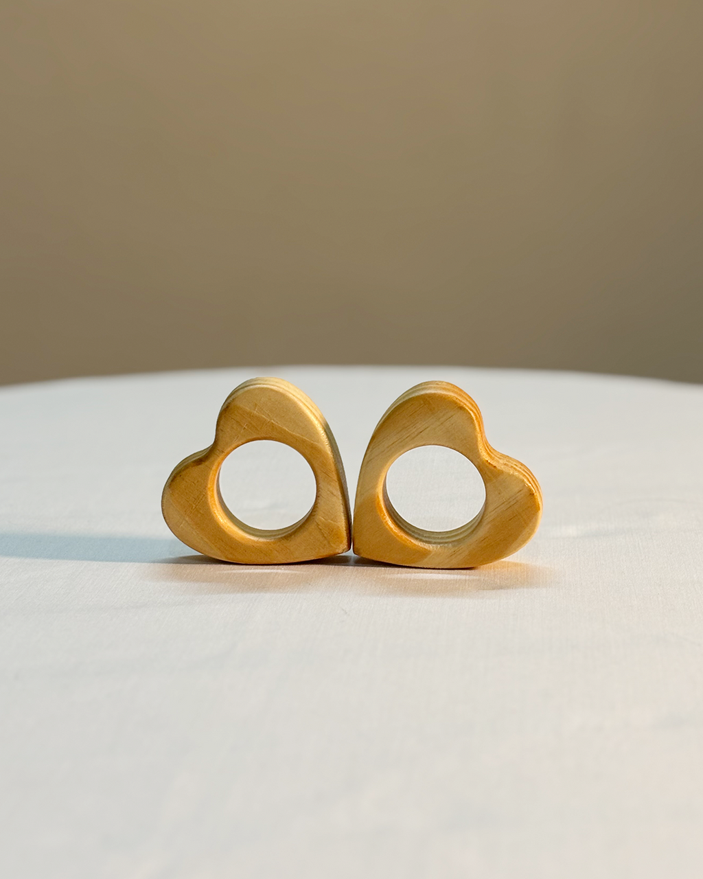 Heart Wooden Napkin Ring