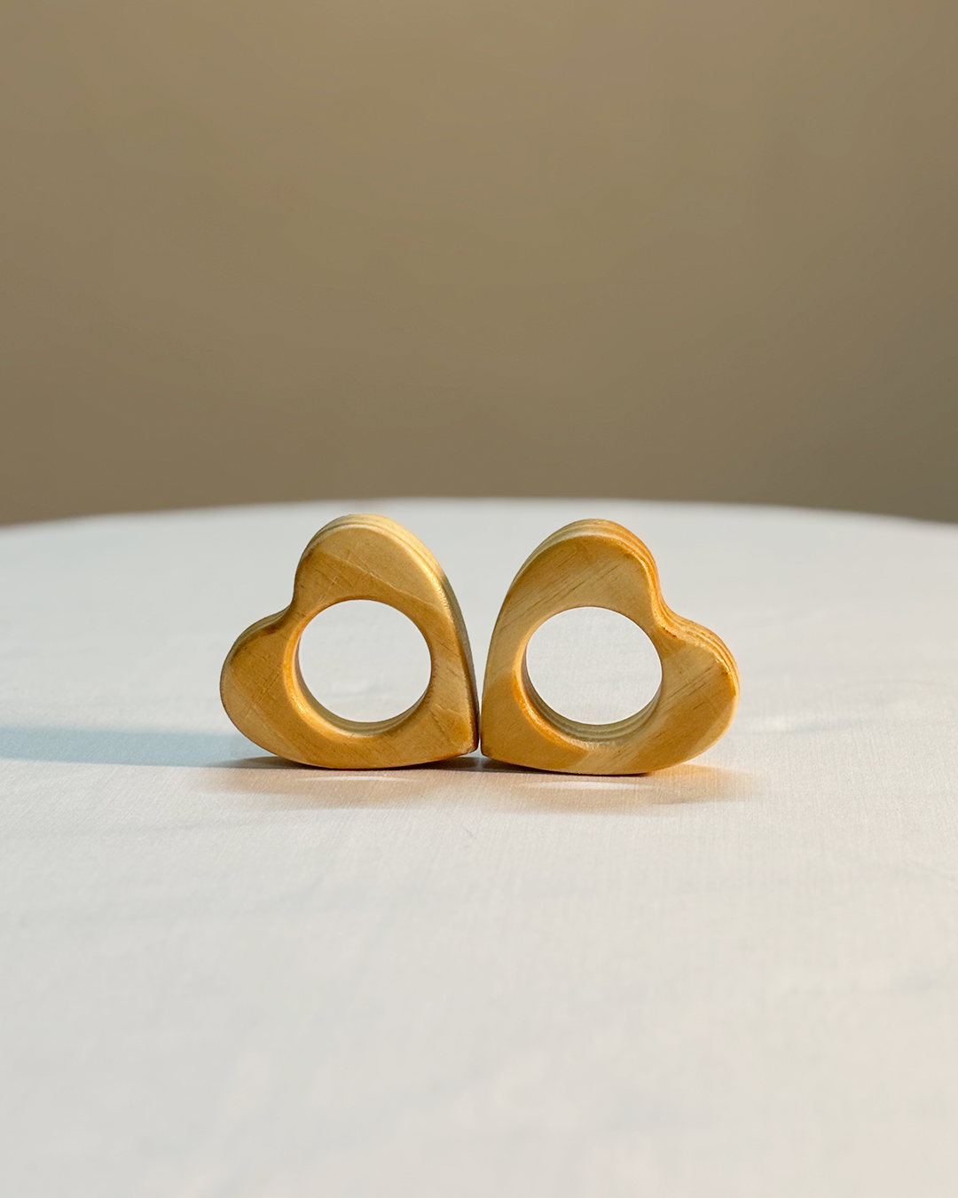 Heart Wooden Napkin Ring