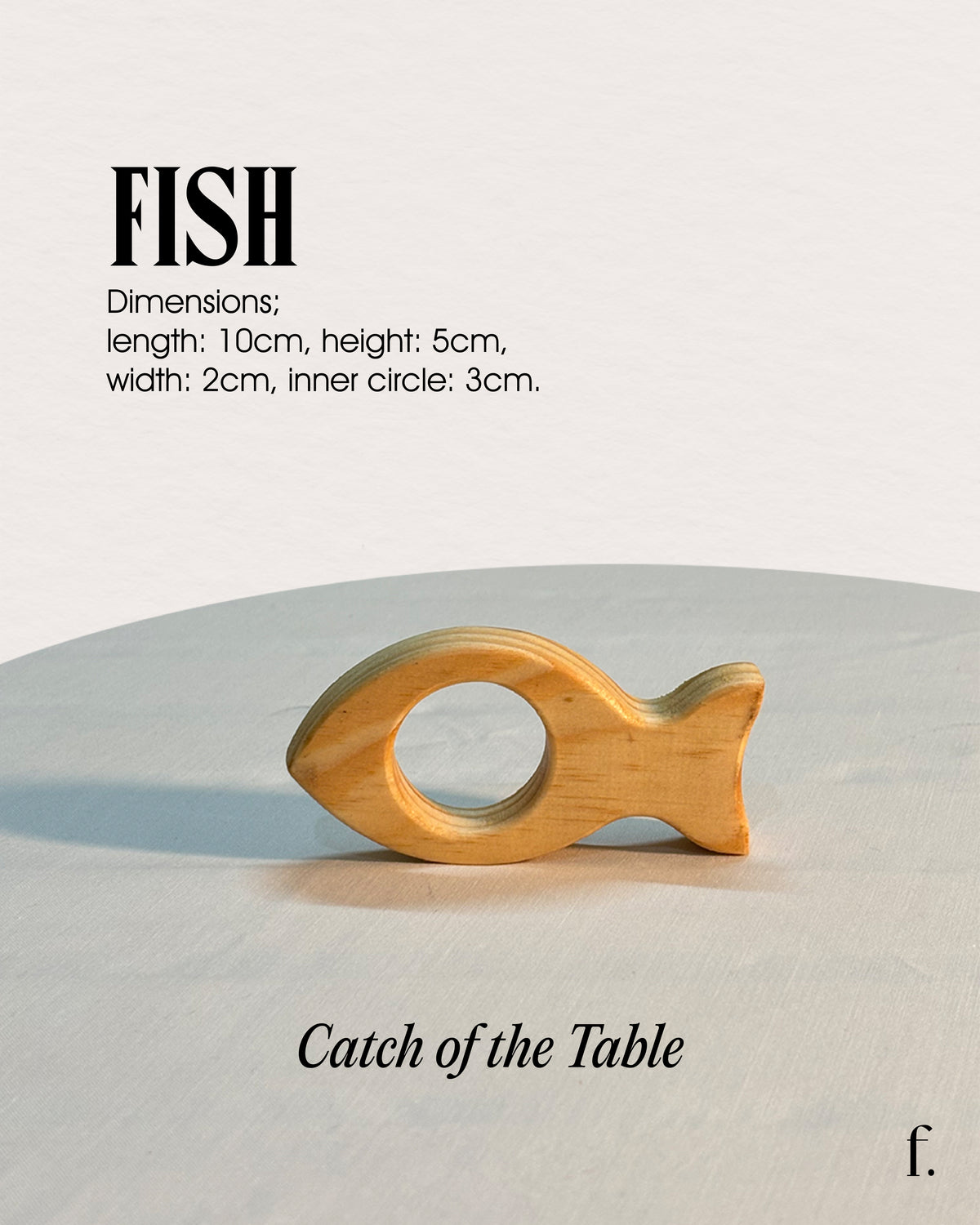 Fish Wooden Napkin Ring