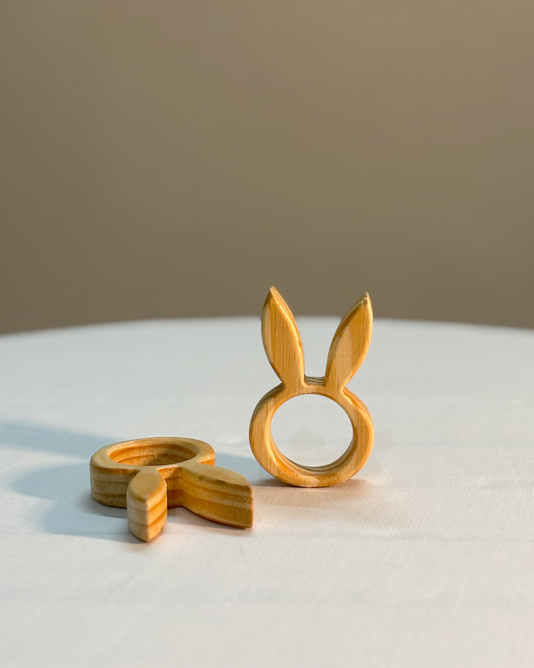 Rabbit Wooden Napkin Ring